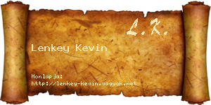 Lenkey Kevin névjegykártya